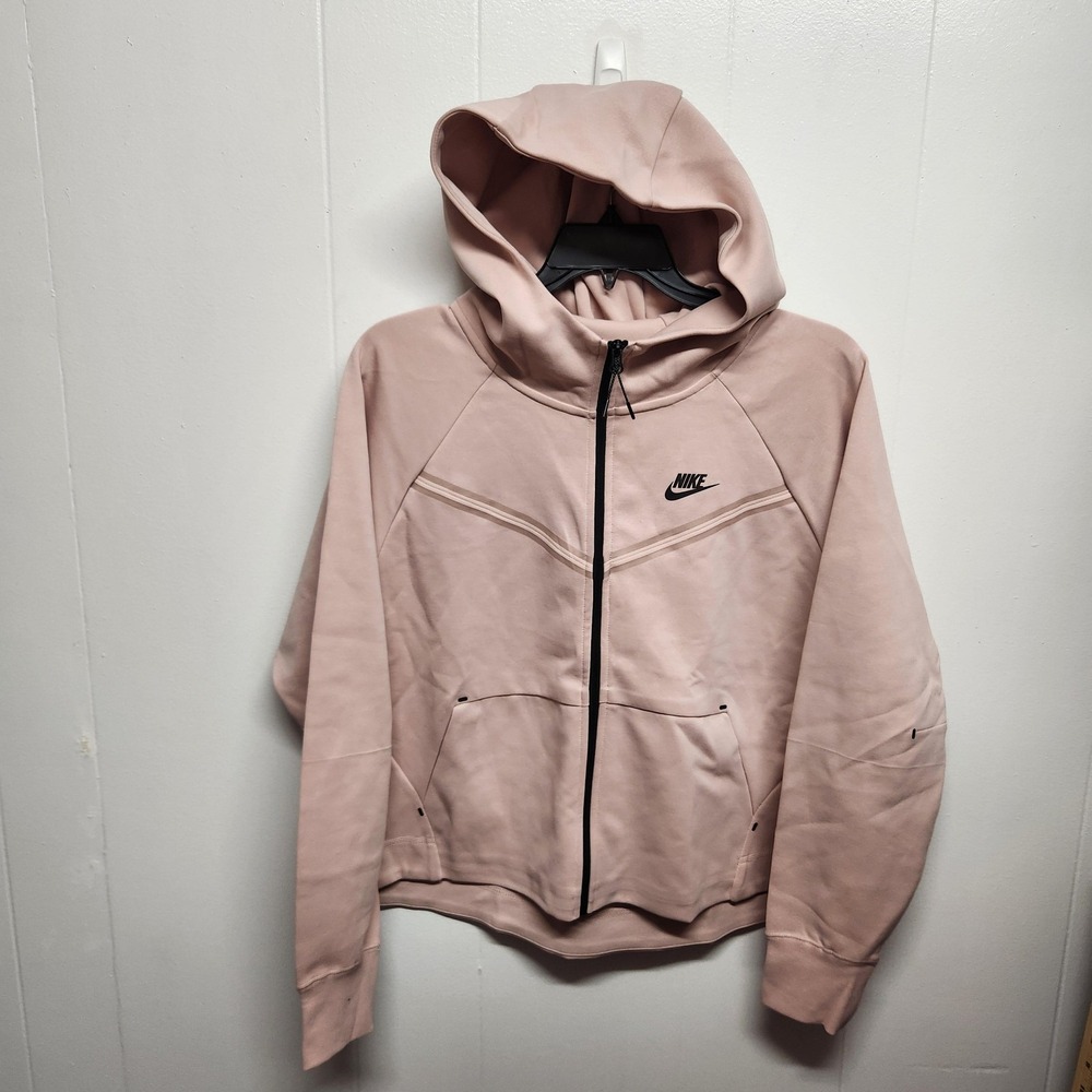 Nike Tech Fleece Hoodie Womens‎ 1X Pink Full Zip Sweatshirt Jacket DA2044-602